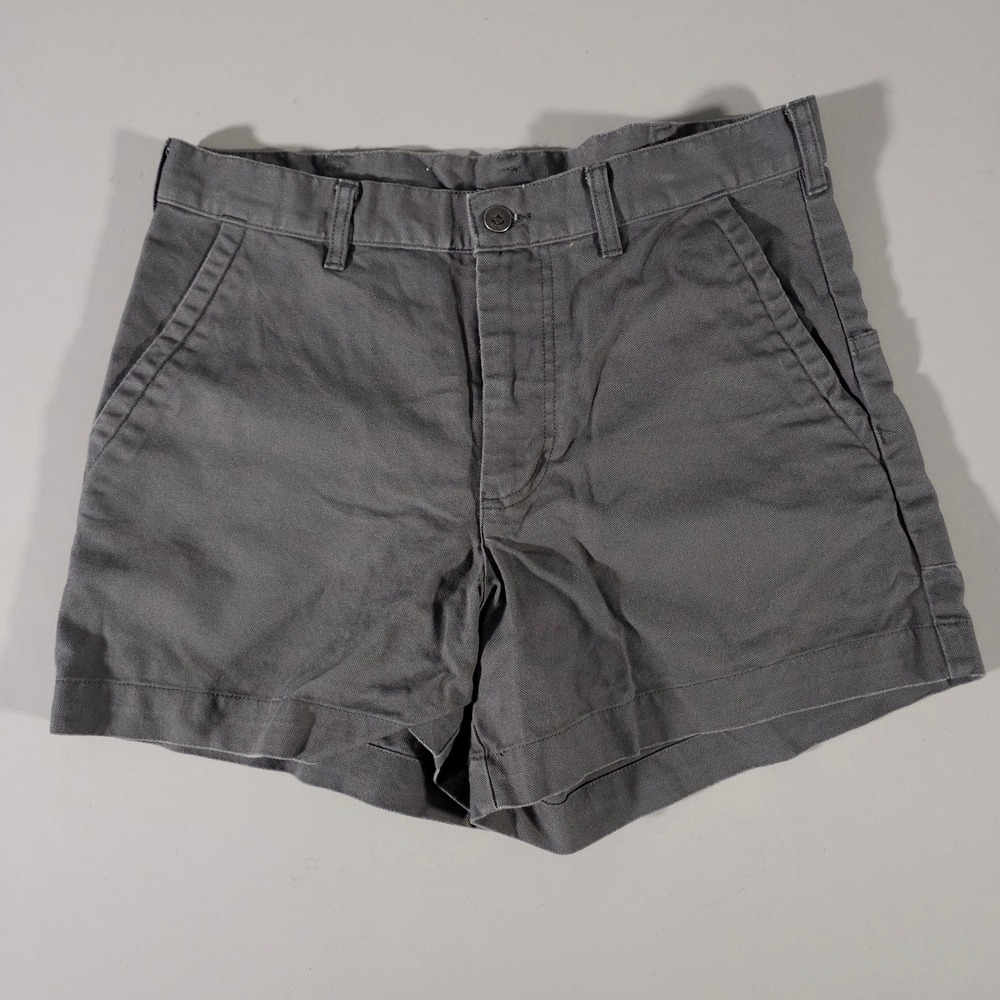 Patagonia Stand Up Shorts Mens 32 Gray Organic Cotton Canvas 5 Inch Inseam